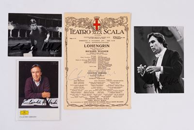 Foto con dedica e locandina di Lohengrin