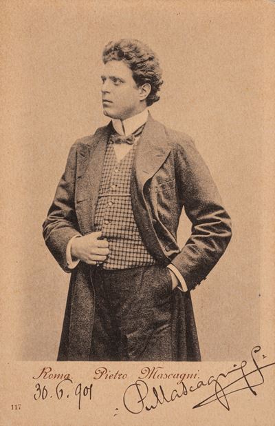 Foto-cartolina autografata del 1909
