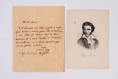 Foscolo, Lettera autografa firmata del 24 settembre 1818