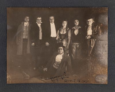 Foto autografata con firma e data del 1929