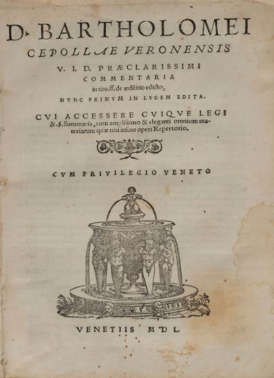 Commentaria in tit.ff.de aedilitio edicto nunc primum in lucem edita, 1550