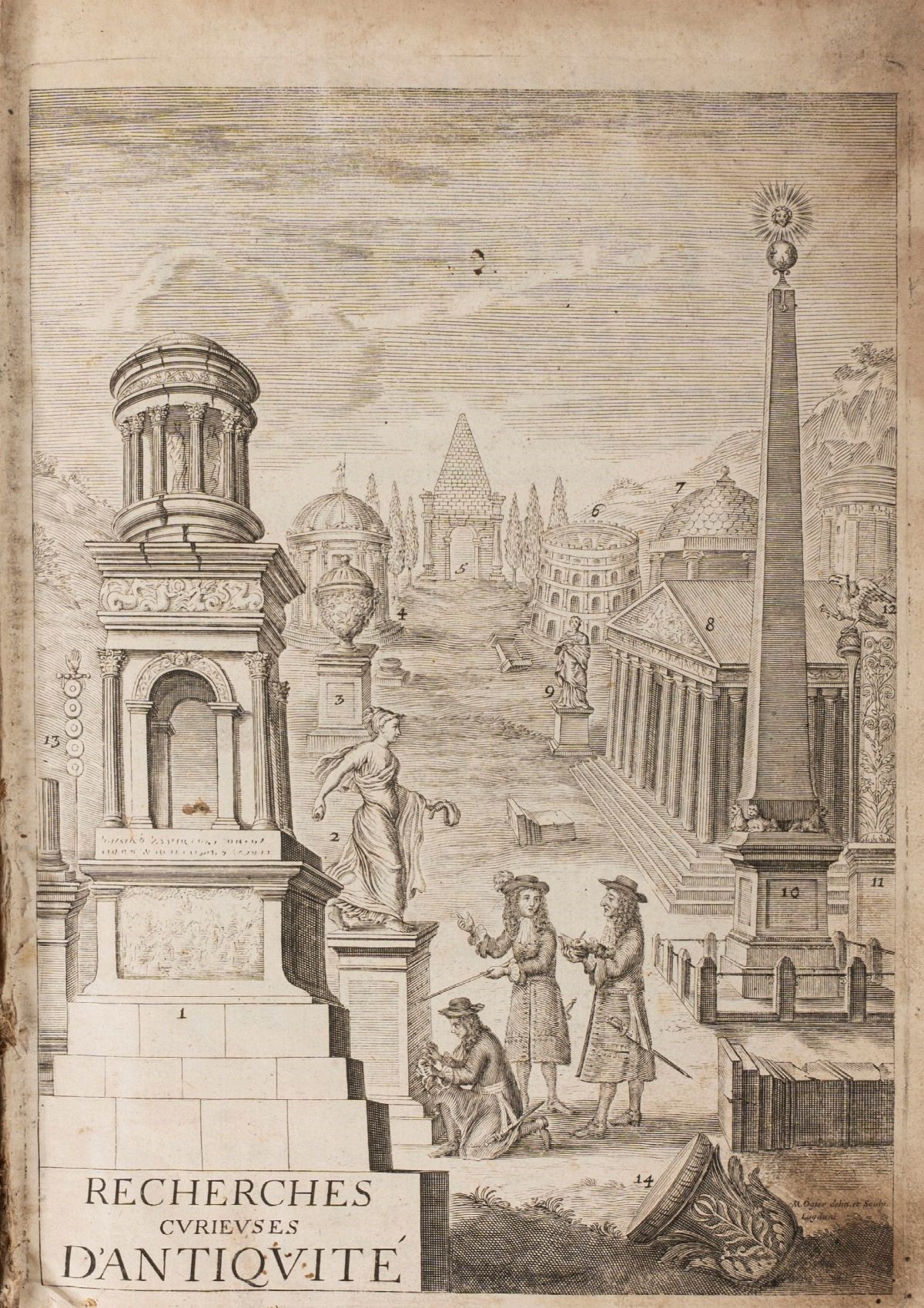 Spon Jacob - Recherches curieuses d'antiquité, 1683, Edizione originale
