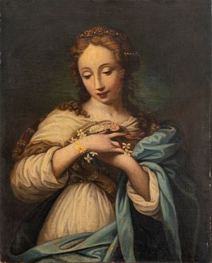 Giovane donna con fiori in mano (Allegoria della Primavera)