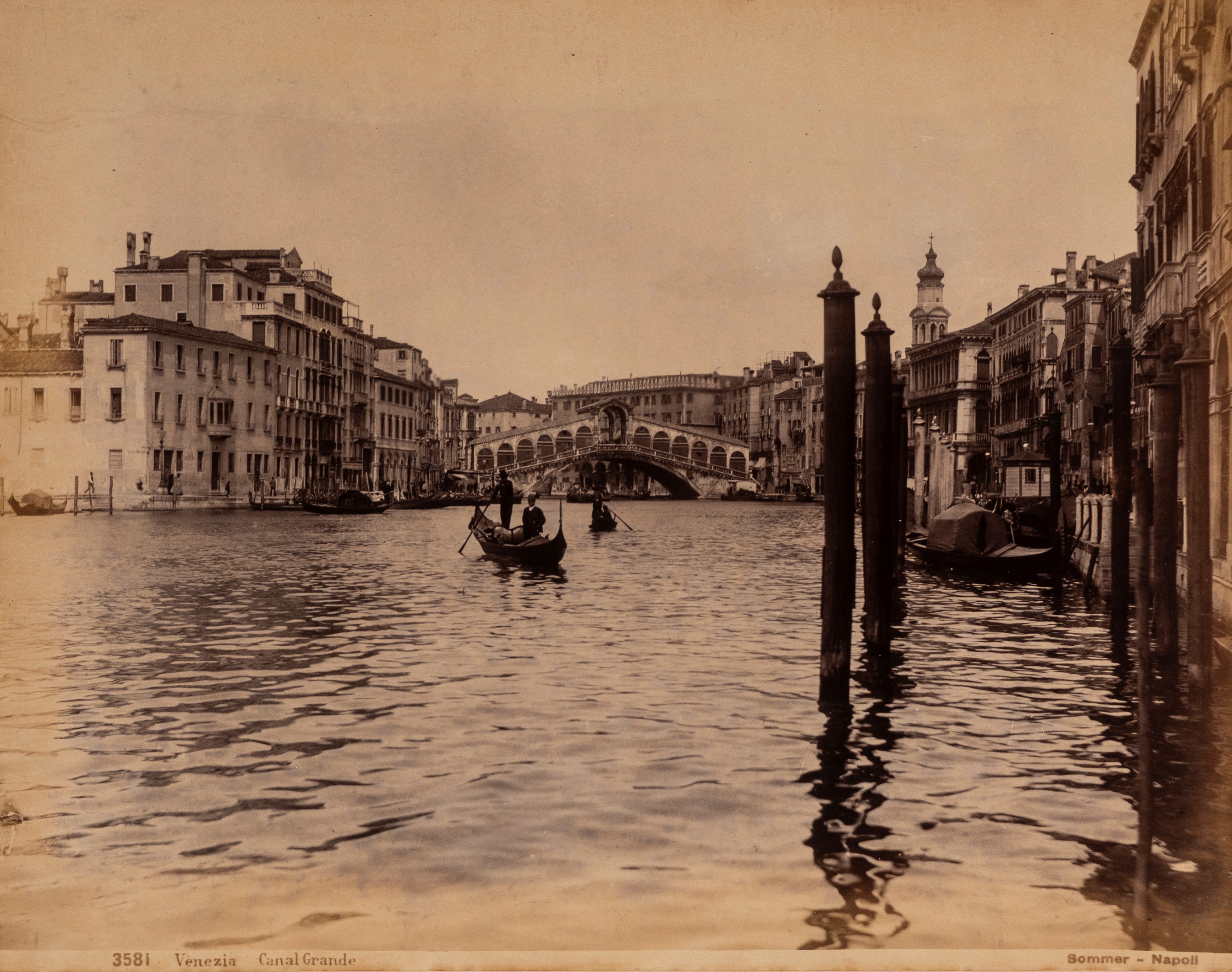 Giorgio Sommer - Venezia, Ponte dei Sospiri e Canal Grande