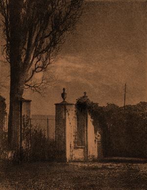 Il cancello della villa