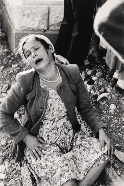 Funeral of watchman killed by terrorist – Jerusalem, stampa gelatina ai sali d'argento, 1952