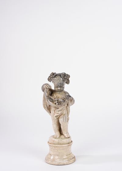 Bacchino, scultura in ceramica Capodimonte