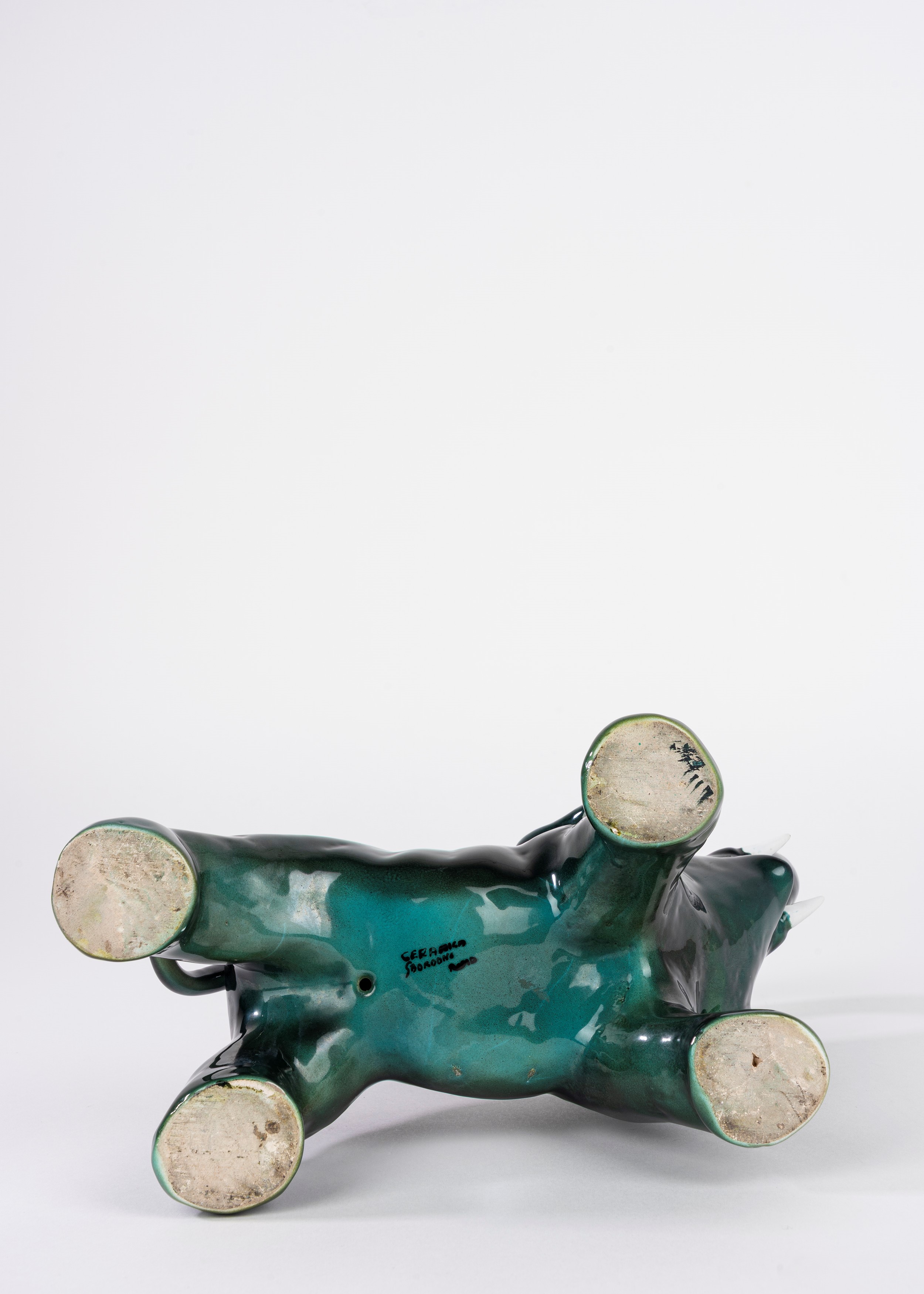 Sbordoni Roma, Elefante in ceramica verde
