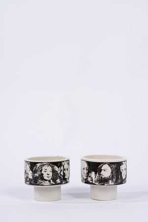 Coppia di tazze in porcellana, Pietro Annigoni