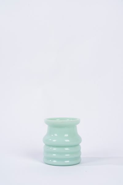 Vaso in vetro opalino, stile Art Déco, altezza 13 cm