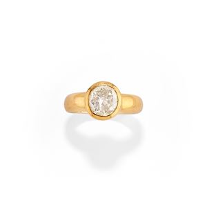 Anello con diamante
