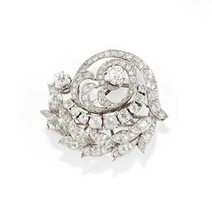 Diamond brooch