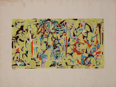 Senza titolo (litografia a colori, edizione 244/300)