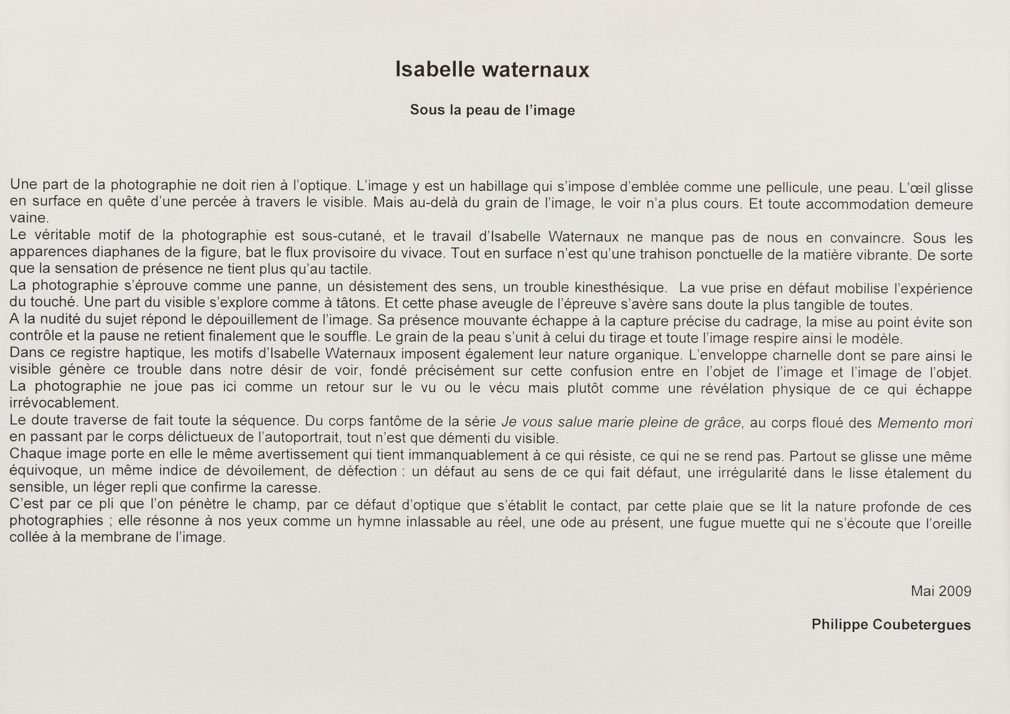 Isabelle Waternaux - Portfolio di 13 stampe a getto d'inchiostro