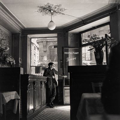 Restaurant Pierre, stampa successiva alla gelatina ai sali d'argento, 1951