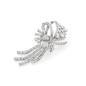 Diamond brooch