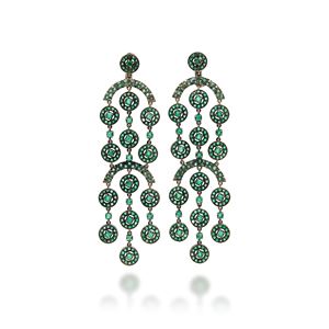 Orecchini con smeraldi