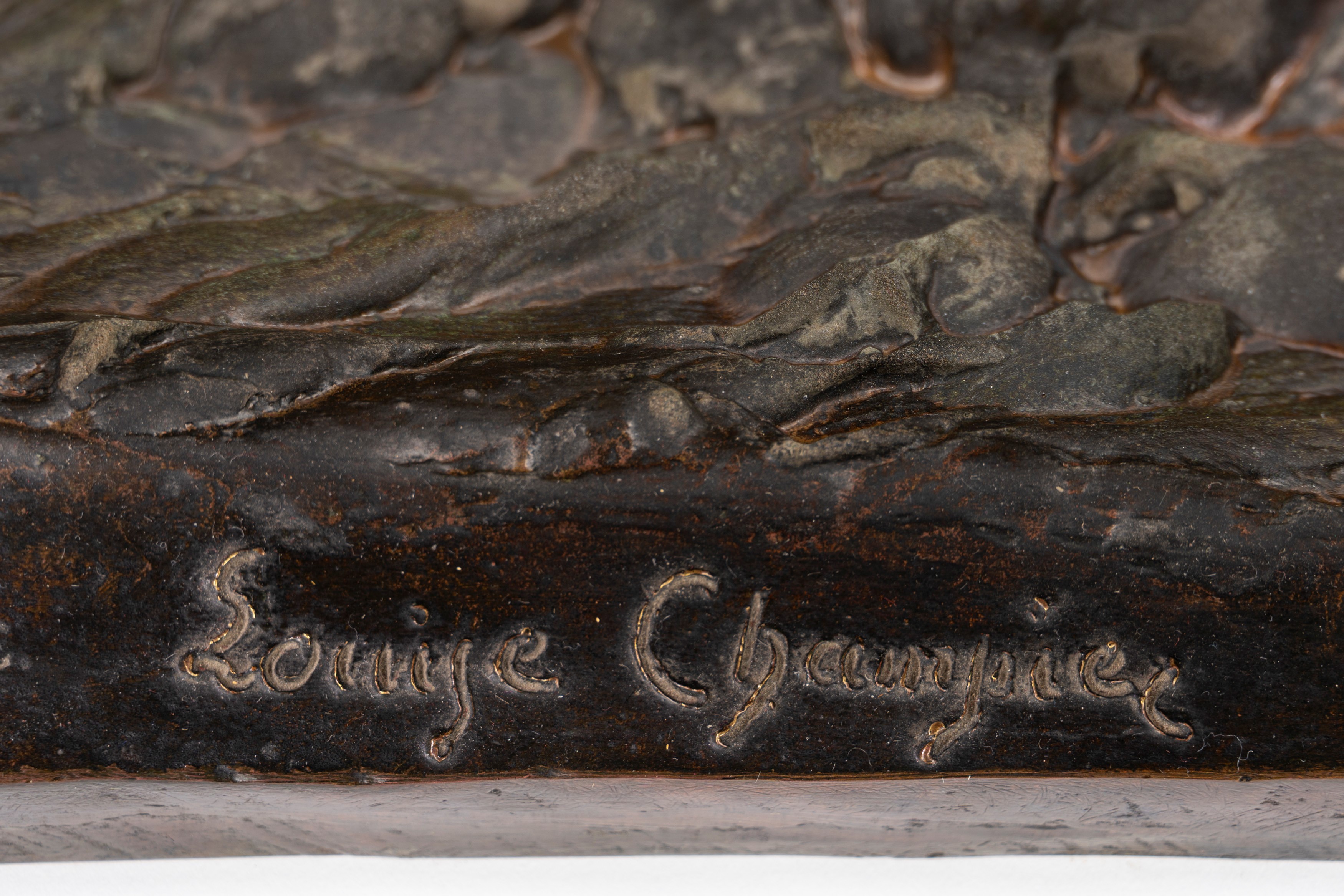 Louis Champier (attivo in Francia, Secoli XIX - XX)) - Louis Champier, Scultura in bronzo raffigu...