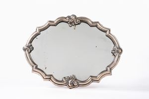 Mirror with silver frame 