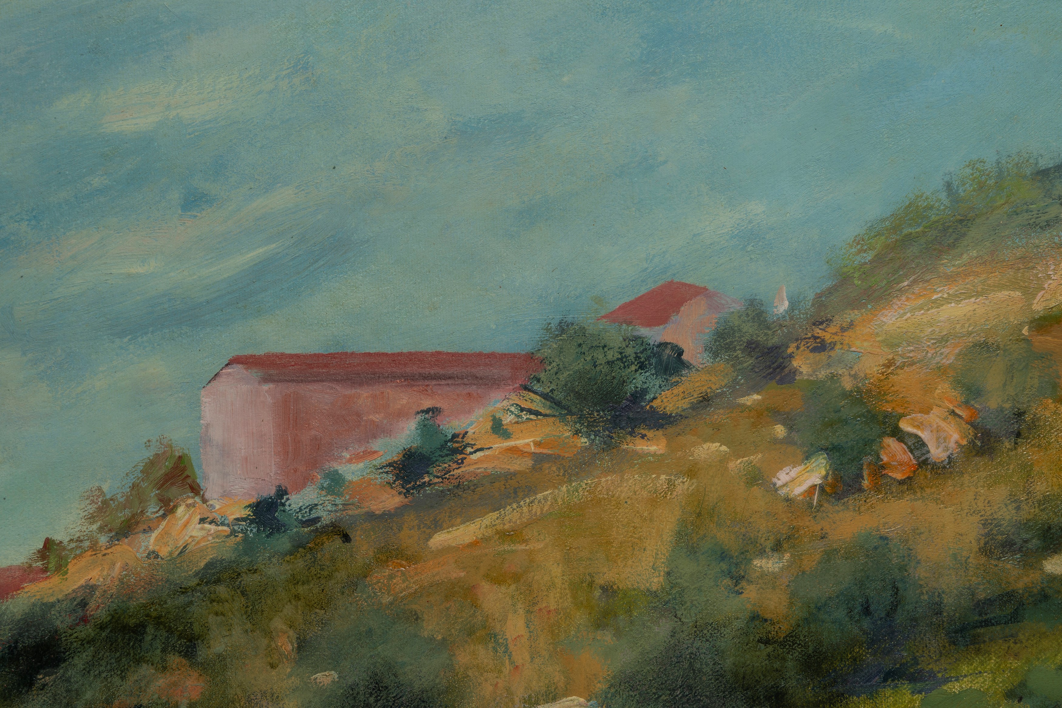 Ugo Steffanutti - Sardegna '67, tempera e olio su tela