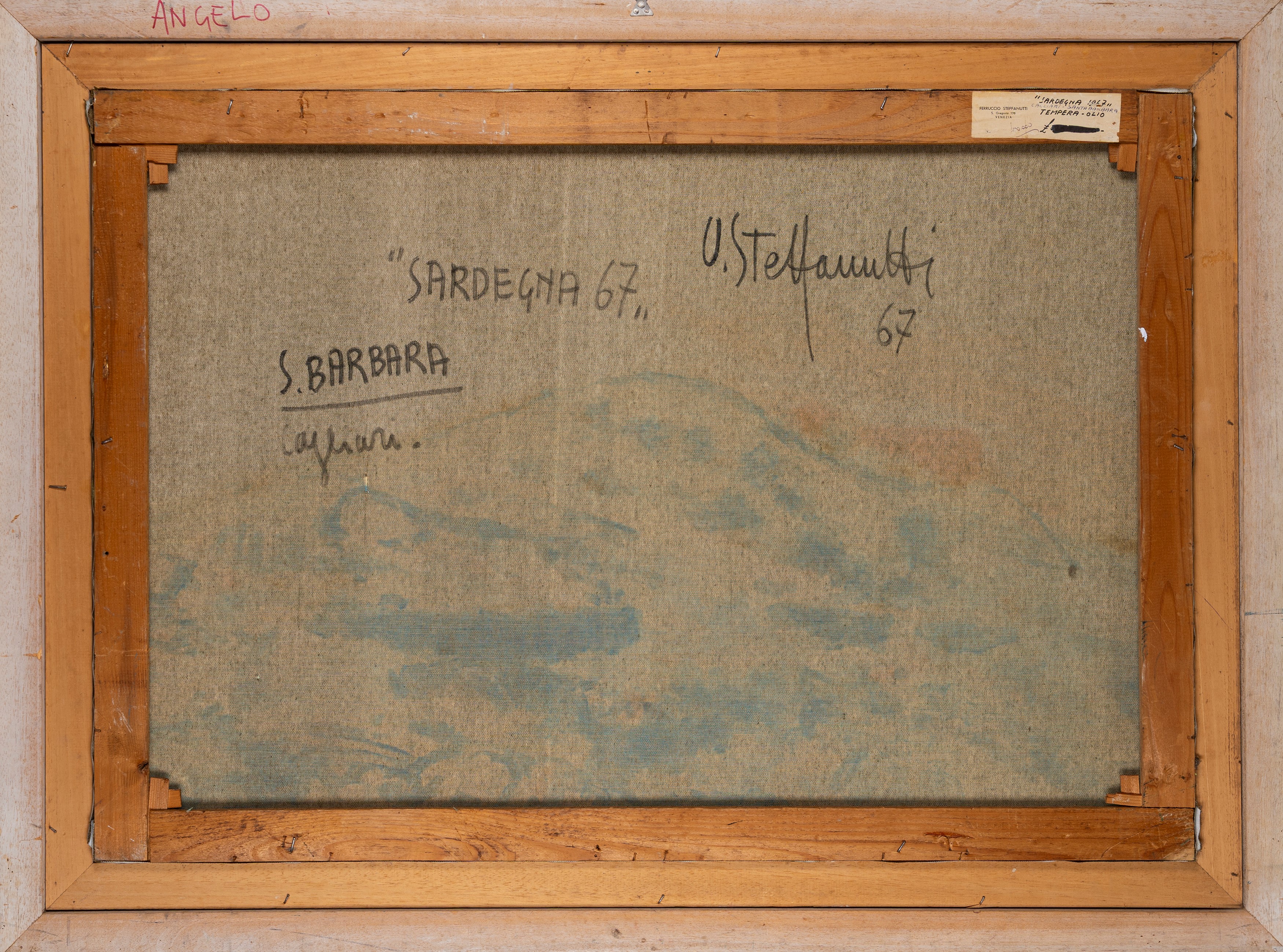Ugo Steffanutti - Sardegna '67, tempera e olio su tela