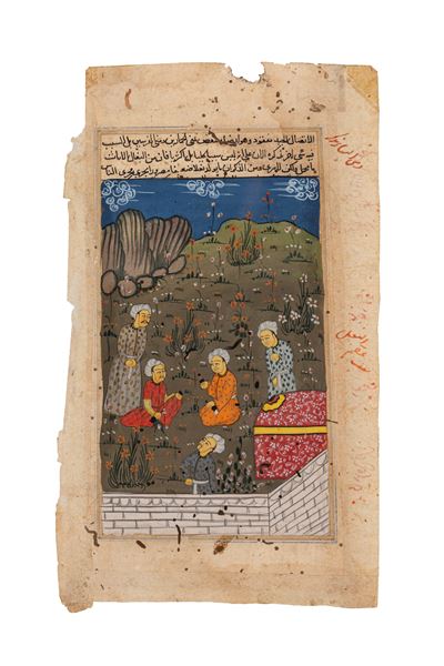 Miniatura indopersiana, tempera su carta