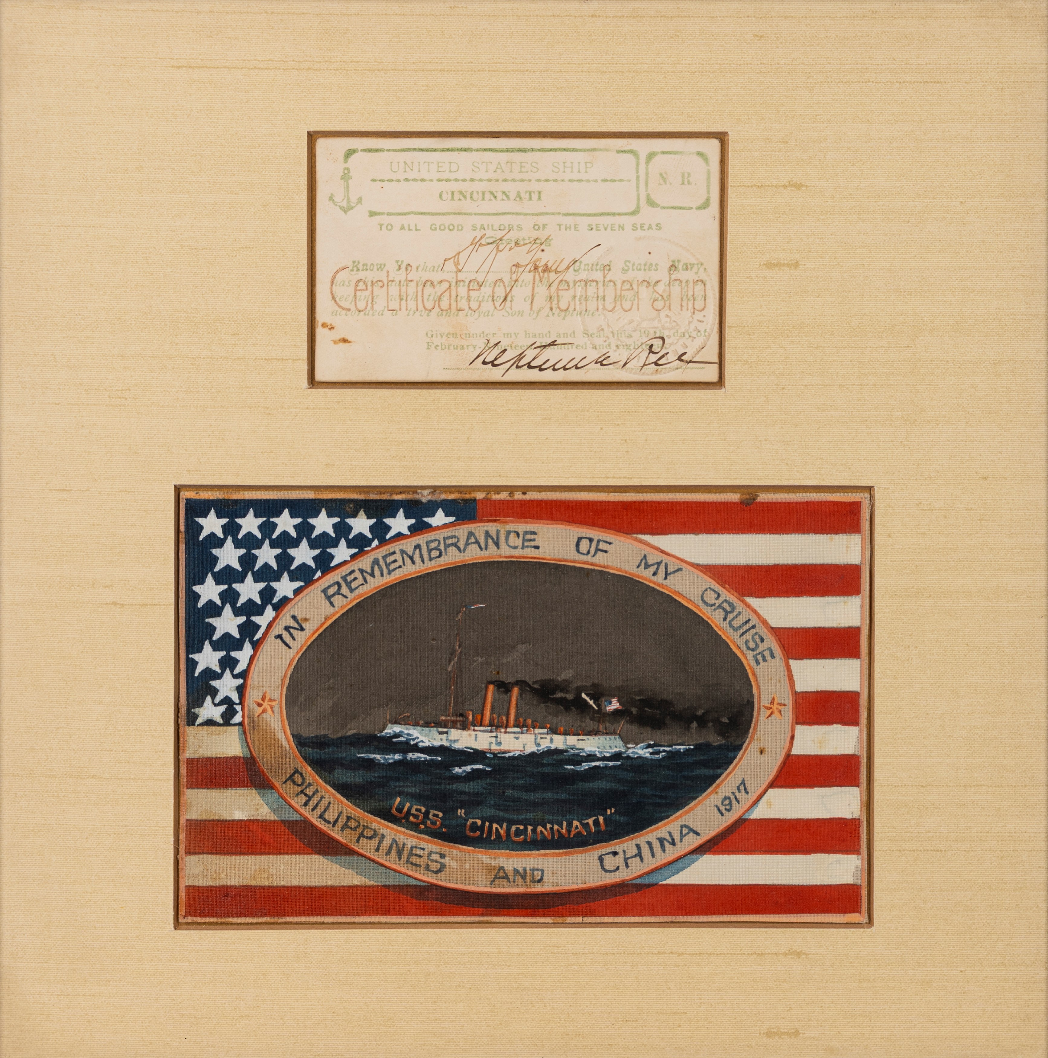 Lotto composto da un medagliere e due cimeli