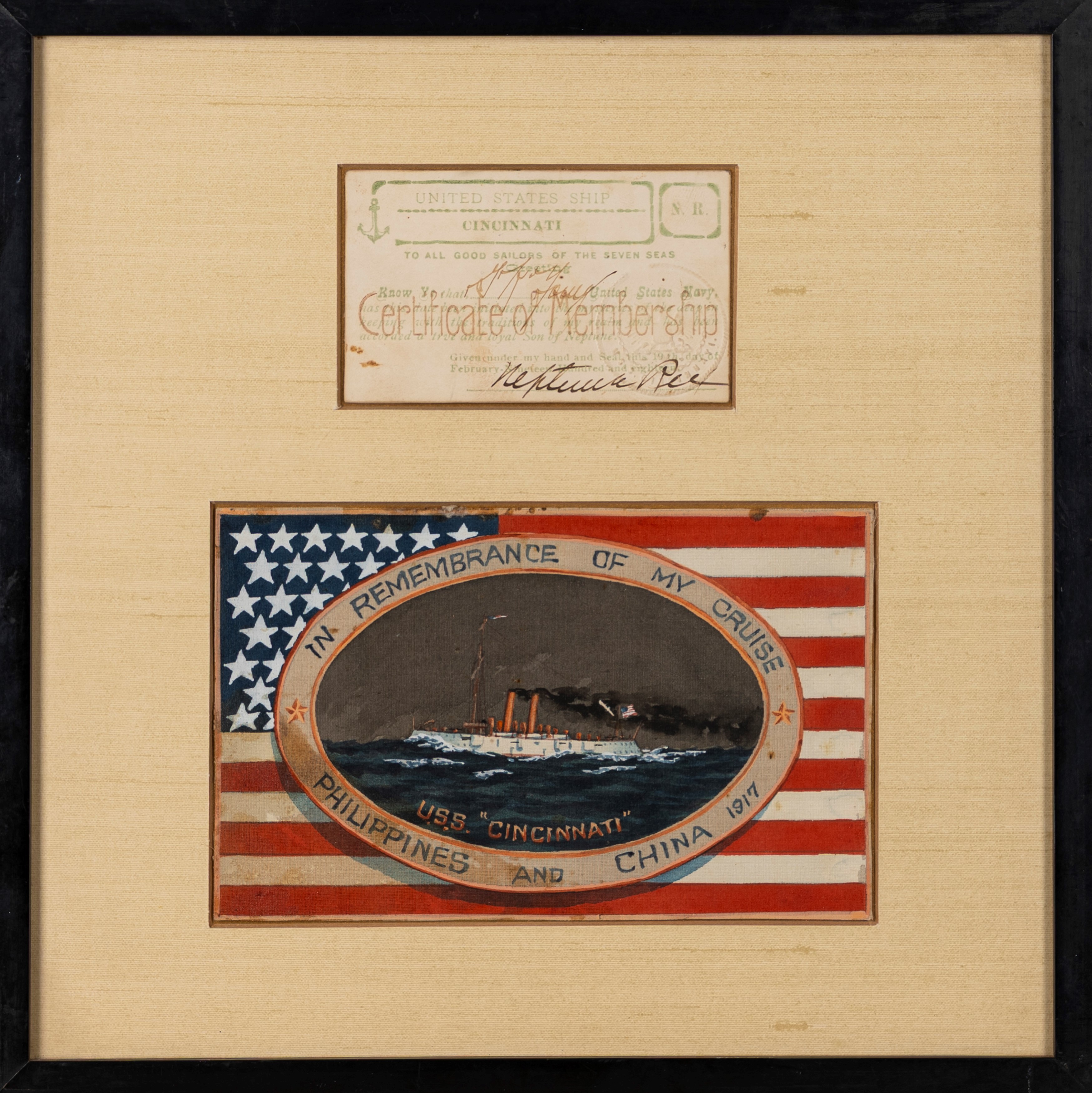 Lotto composto da un medagliere e due cimeli