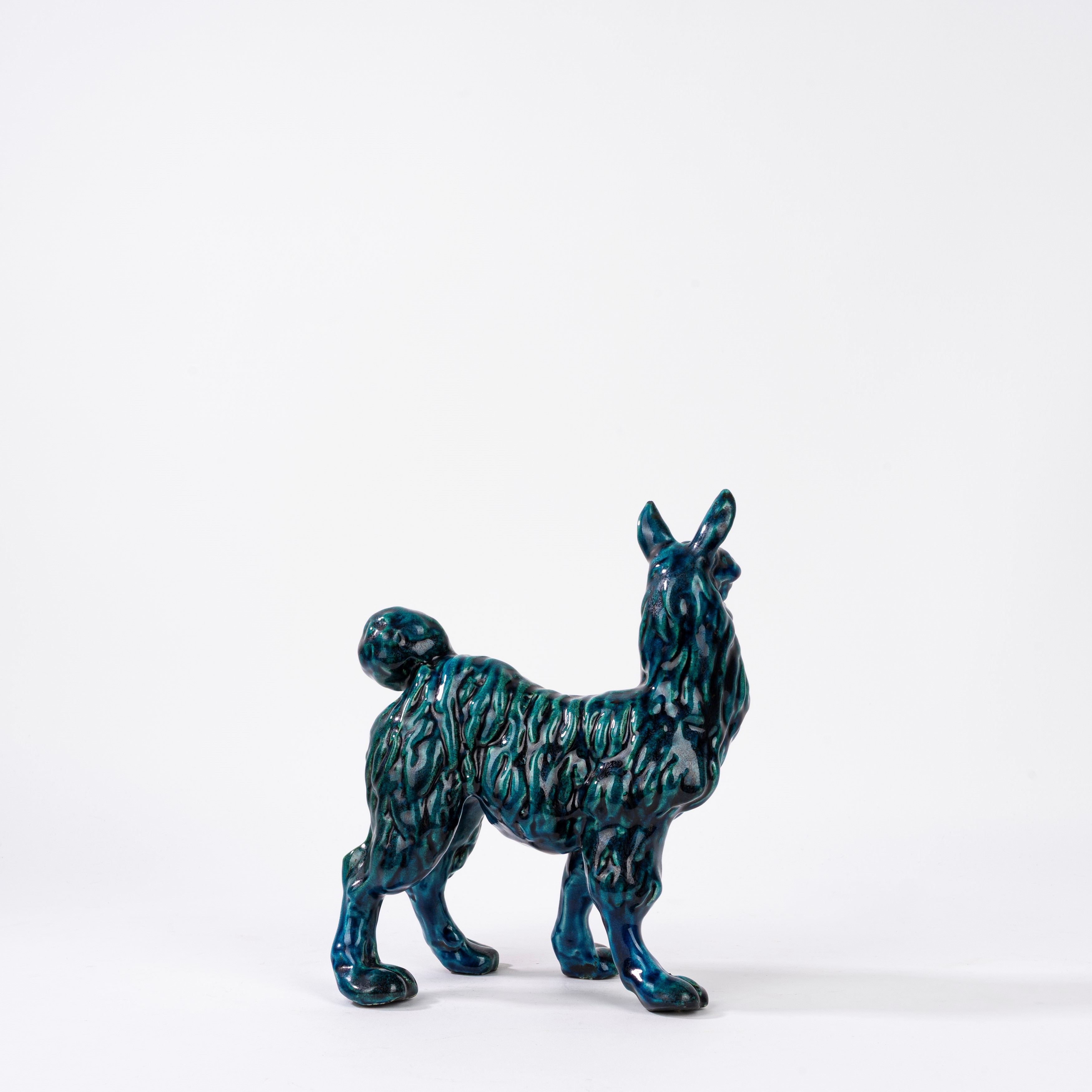 Lama in ceramica verde, cm 22,5 x 17,5