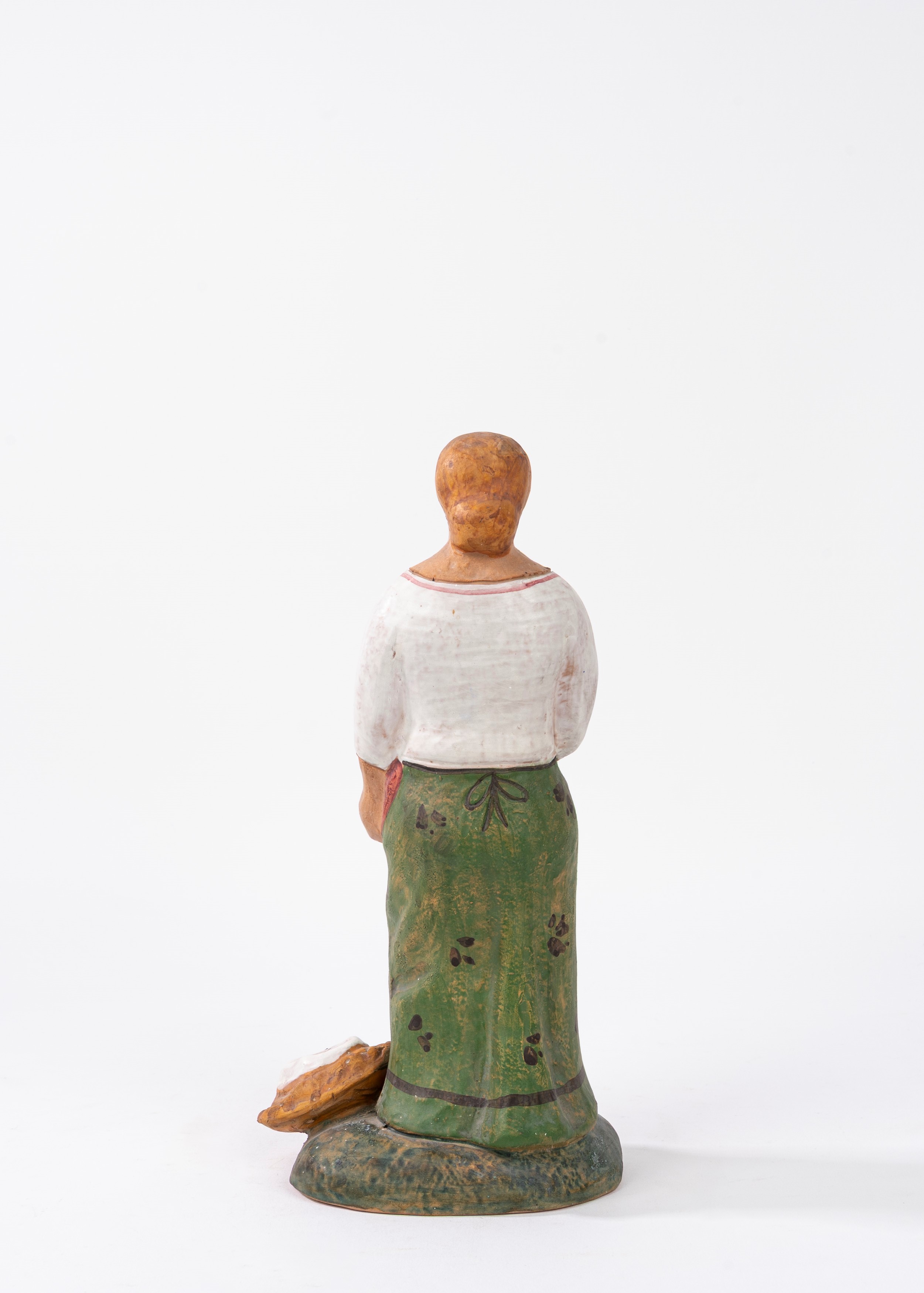 Manifattura di Albissola, Scultura in terracotta raffigurante lavandaia