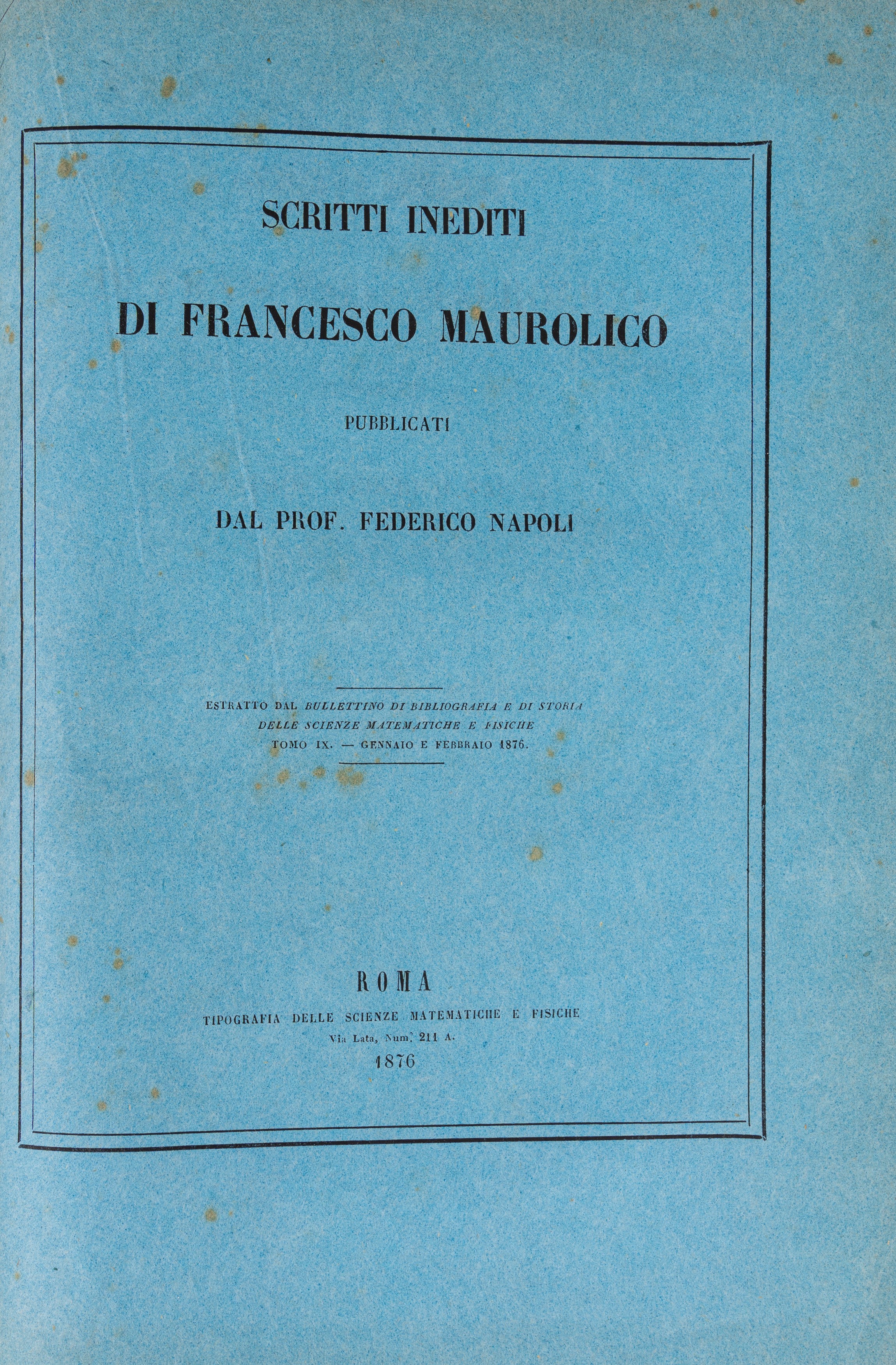 Vite inedite di matematici italiani