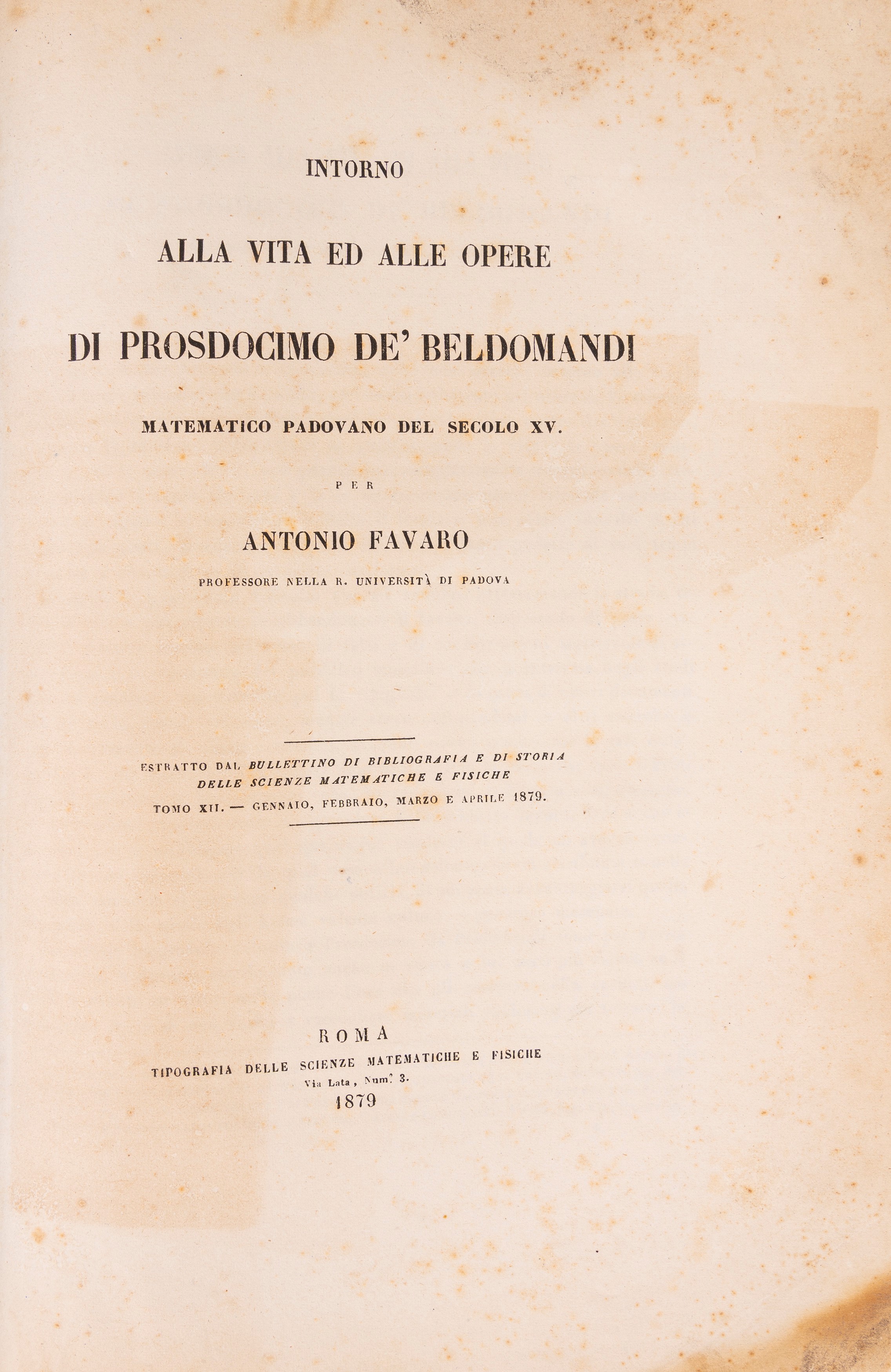 Vite inedite di matematici italiani