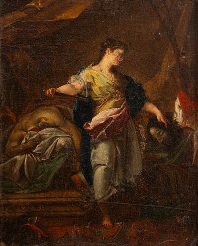 Autore non identificato, Giuditta e Oloferne, olio su tela