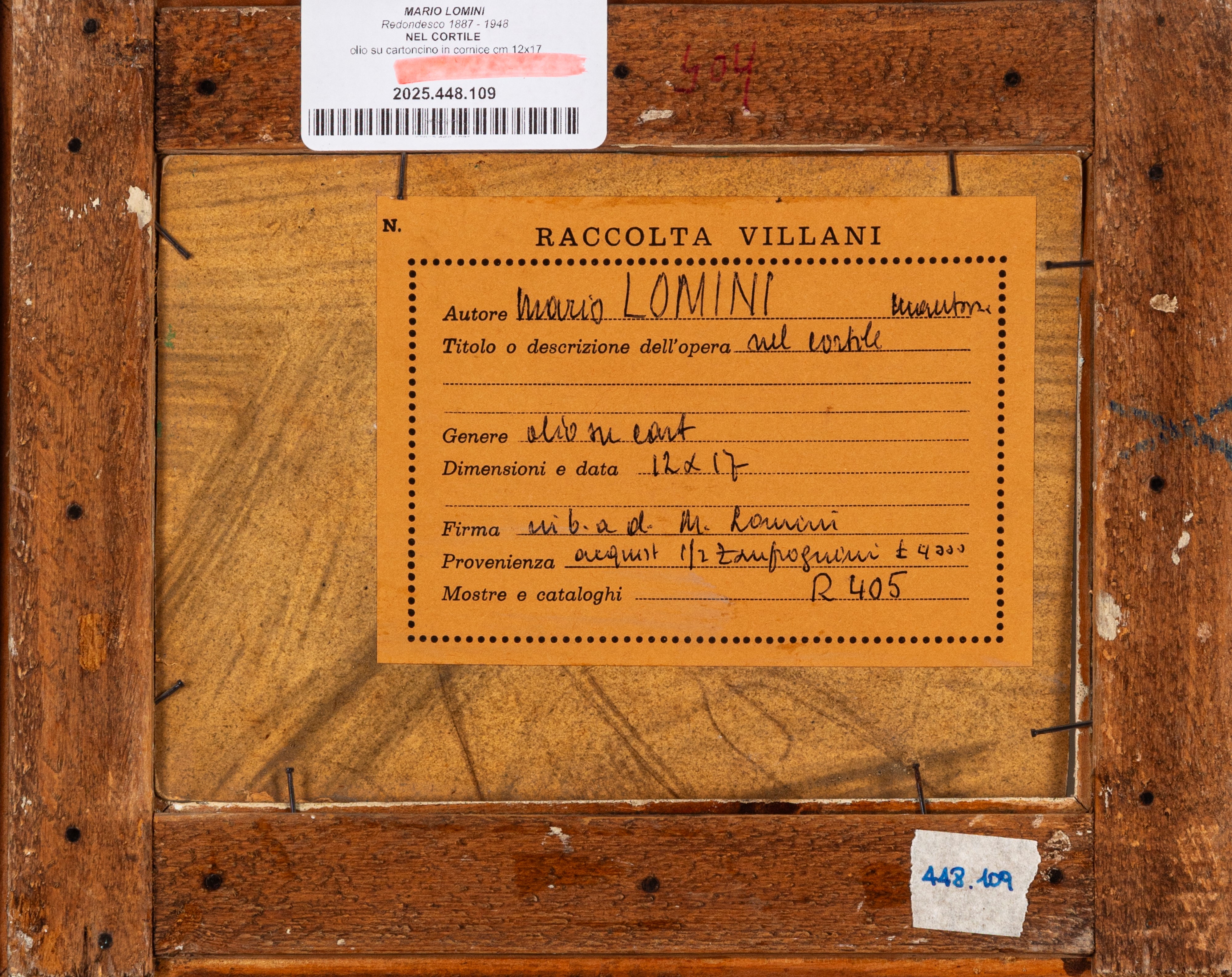 Mario Lomini - Nel cortile