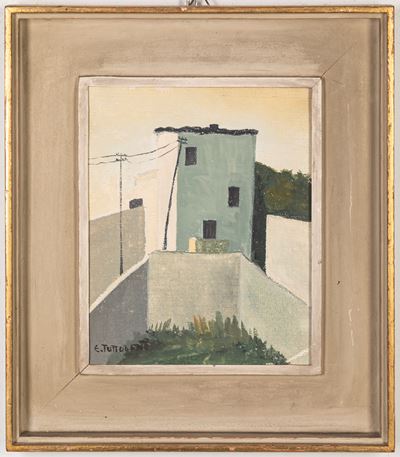Case di Mazzarò (olio su tela, 1952)