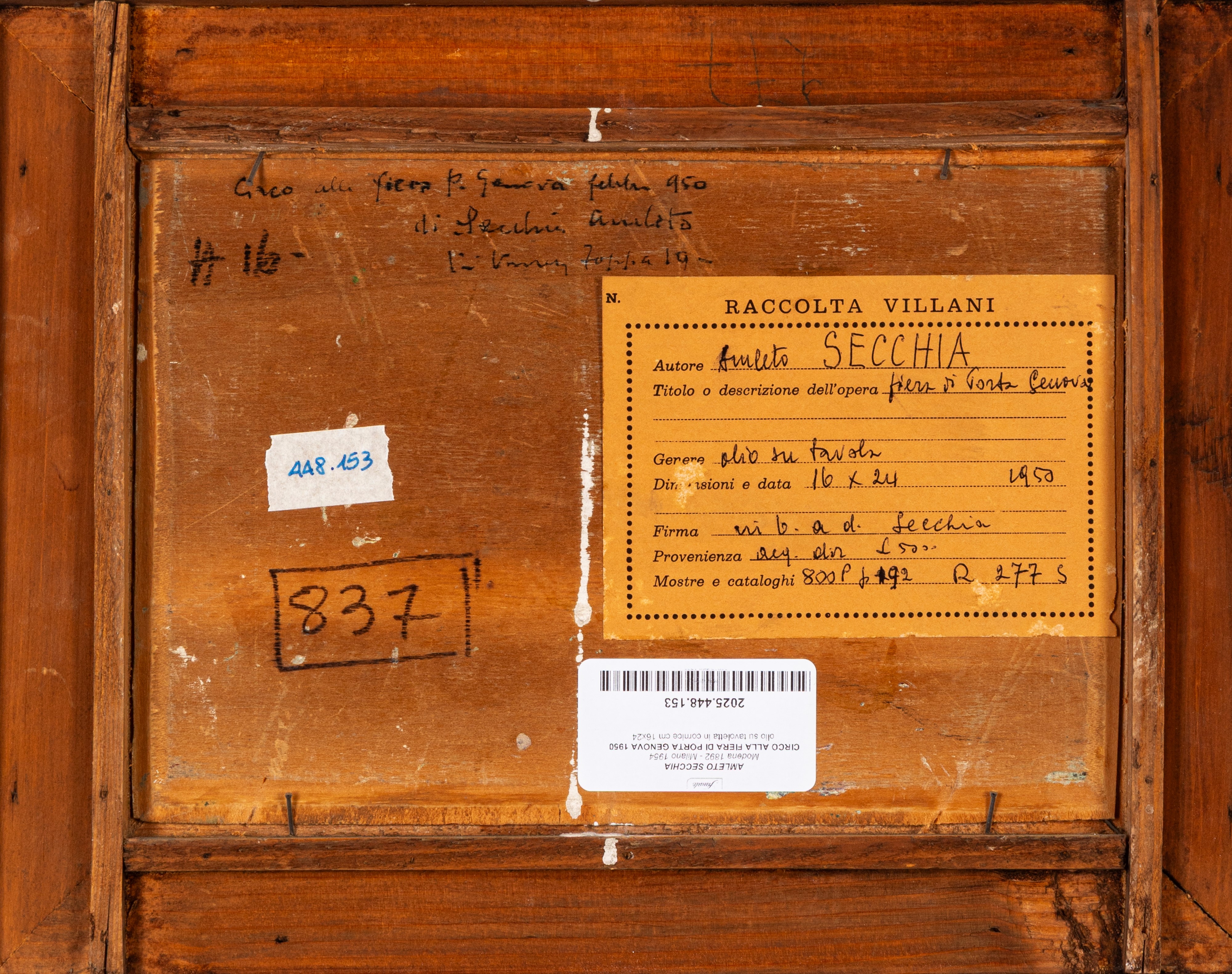Amleto Secchia - Circo alla fiera di Porta Genova