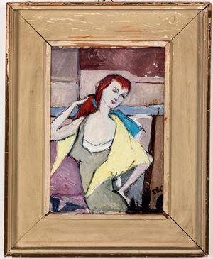 Donna che si pettina