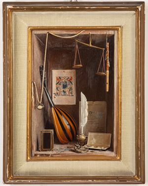 Natura morta con strumenti musicali