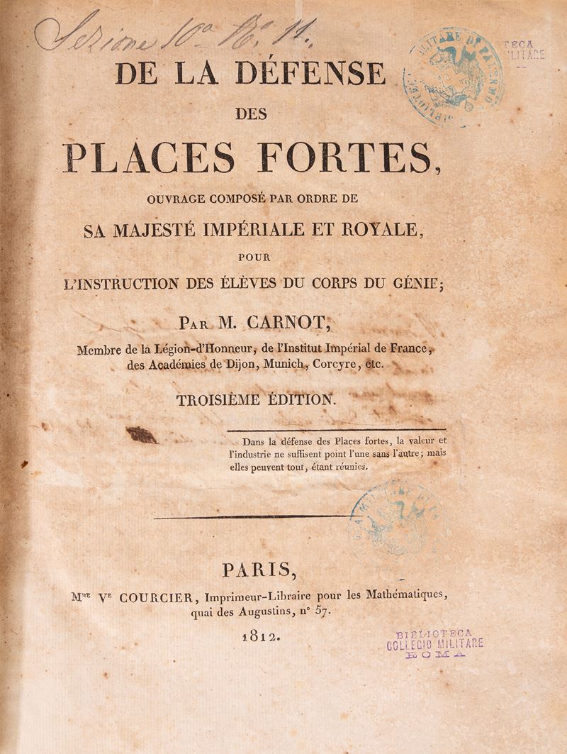 De la Défense des Places Fortes