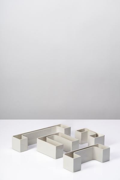 Set di vasi modello 'Tremiti', ceramica, 1960 circa