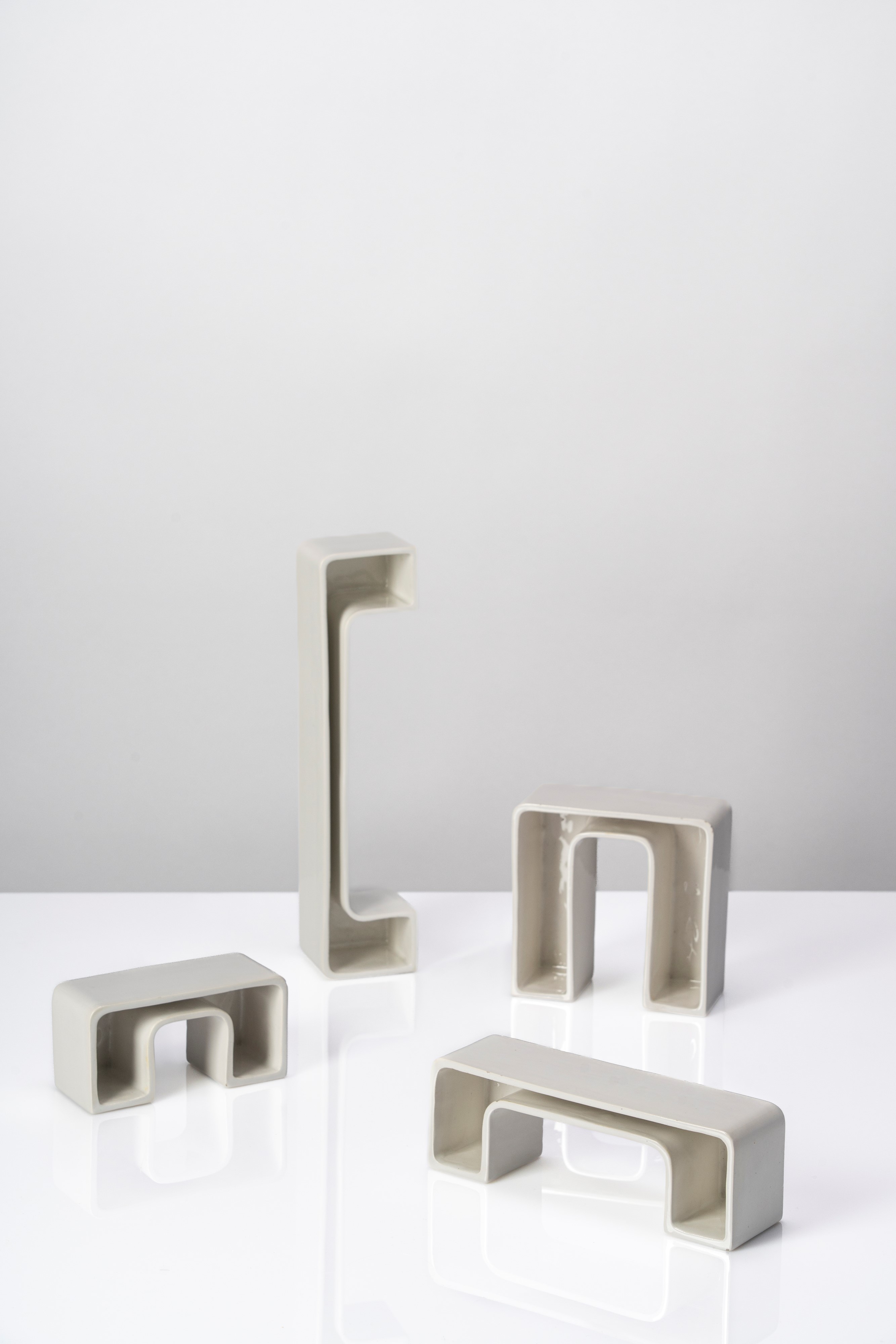 Angelo Mangiarotti - Set di vasi modello 'Tremiti', ceramica, 1960 circa