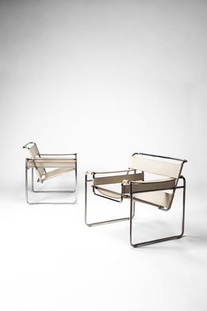Coppia di poltrone modello no. 'B3' o 'Vassily'