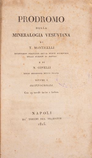 Prodromo della Mineralogia Vesuviana. Volume I. Orittognosia