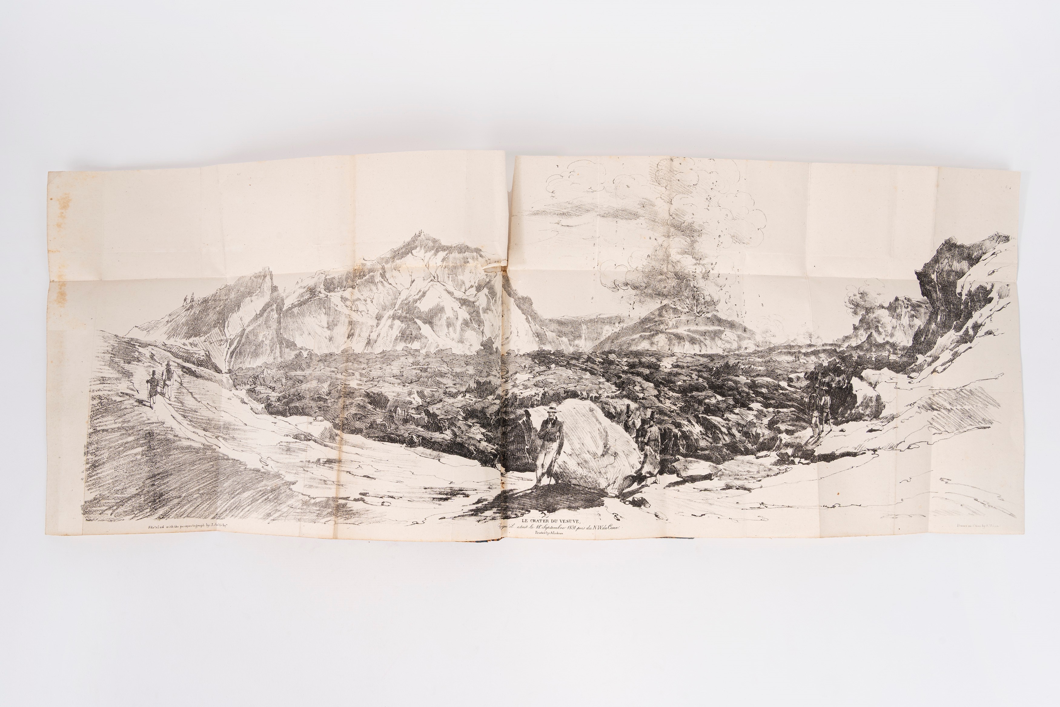 Vues du Vésuve avec un précis de ses éruptions principales