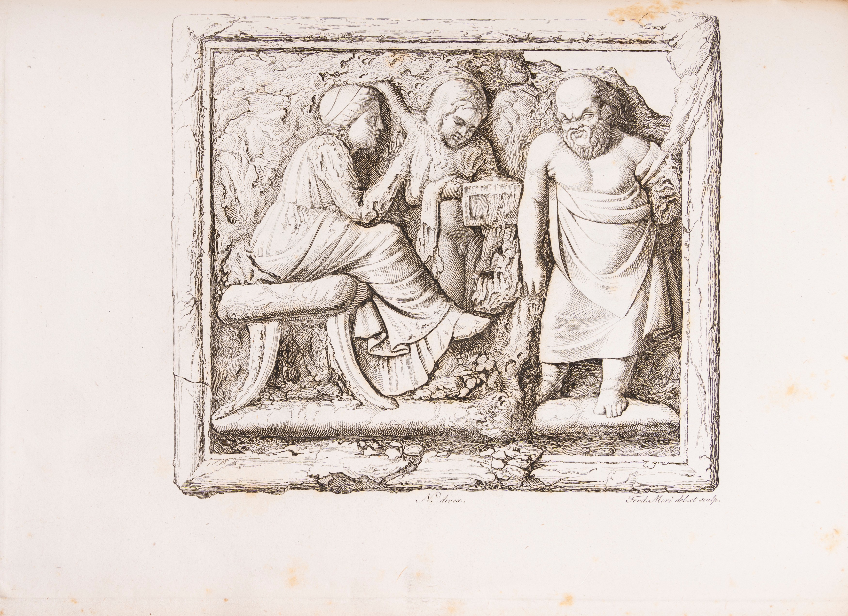 Descrizione di una casa pompejana con capitelli figurati all'ingresso disotterrata negli anni 183...