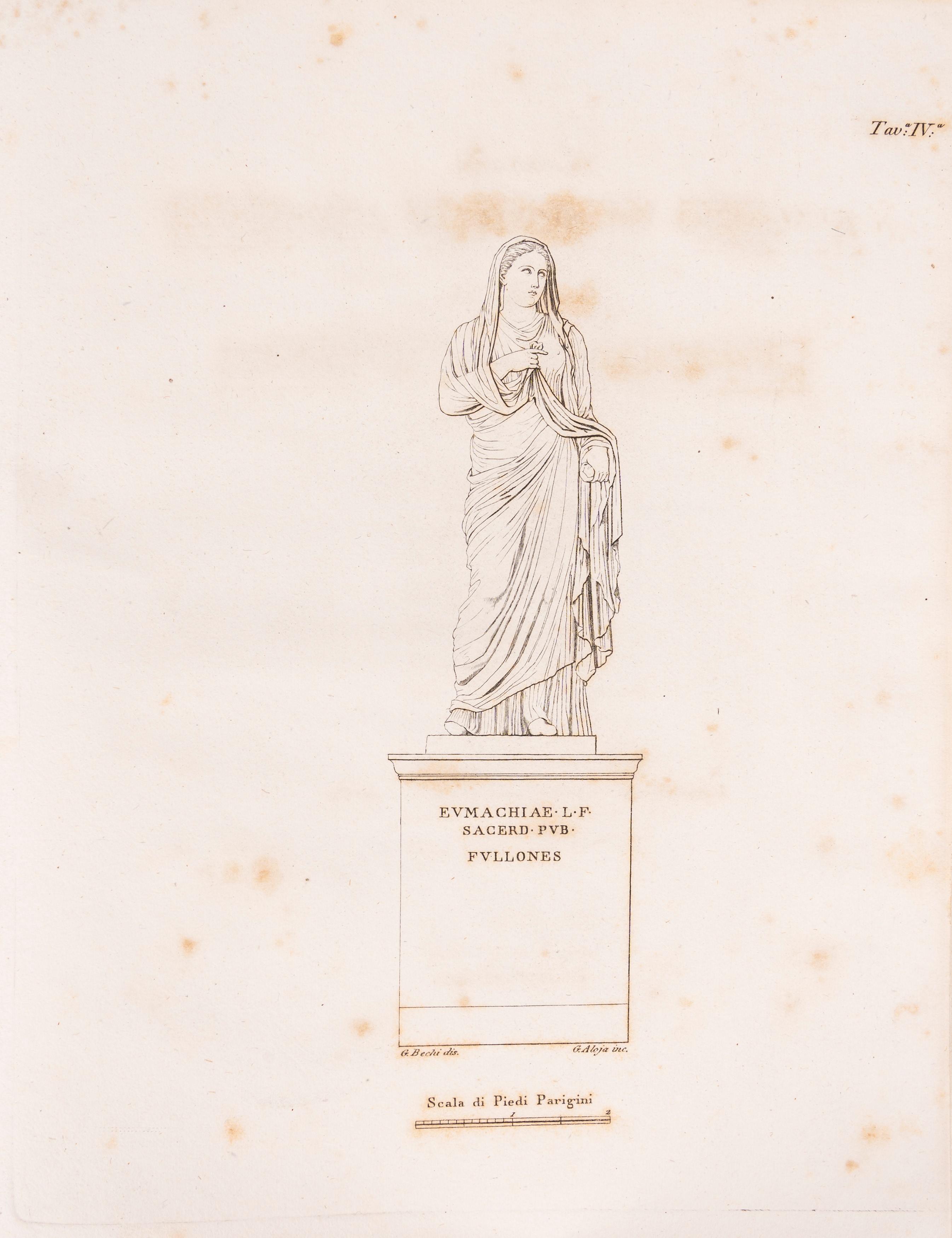 Guglielmo Bechi - Del calcidico e della cripta di Eumachia scavati nel Foro di Pompeja, 1820