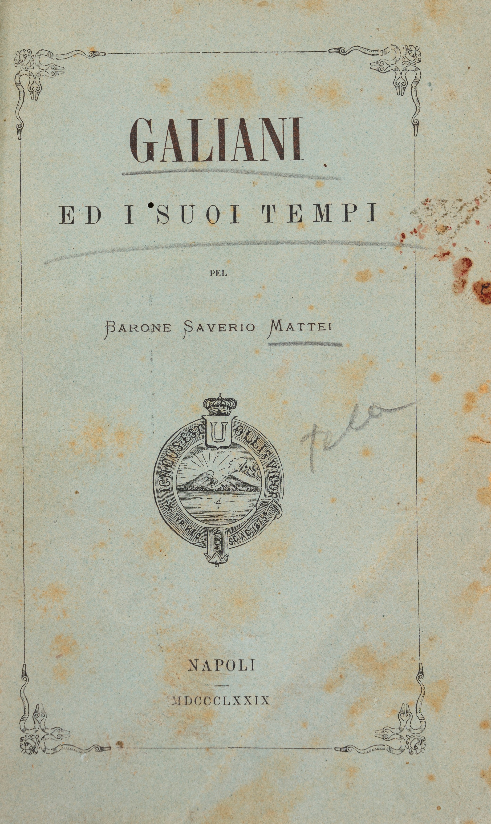 Spaventosissima descrizione dello spaventoso spavento che ci spaventò tutti coll’eruzione del Ves...