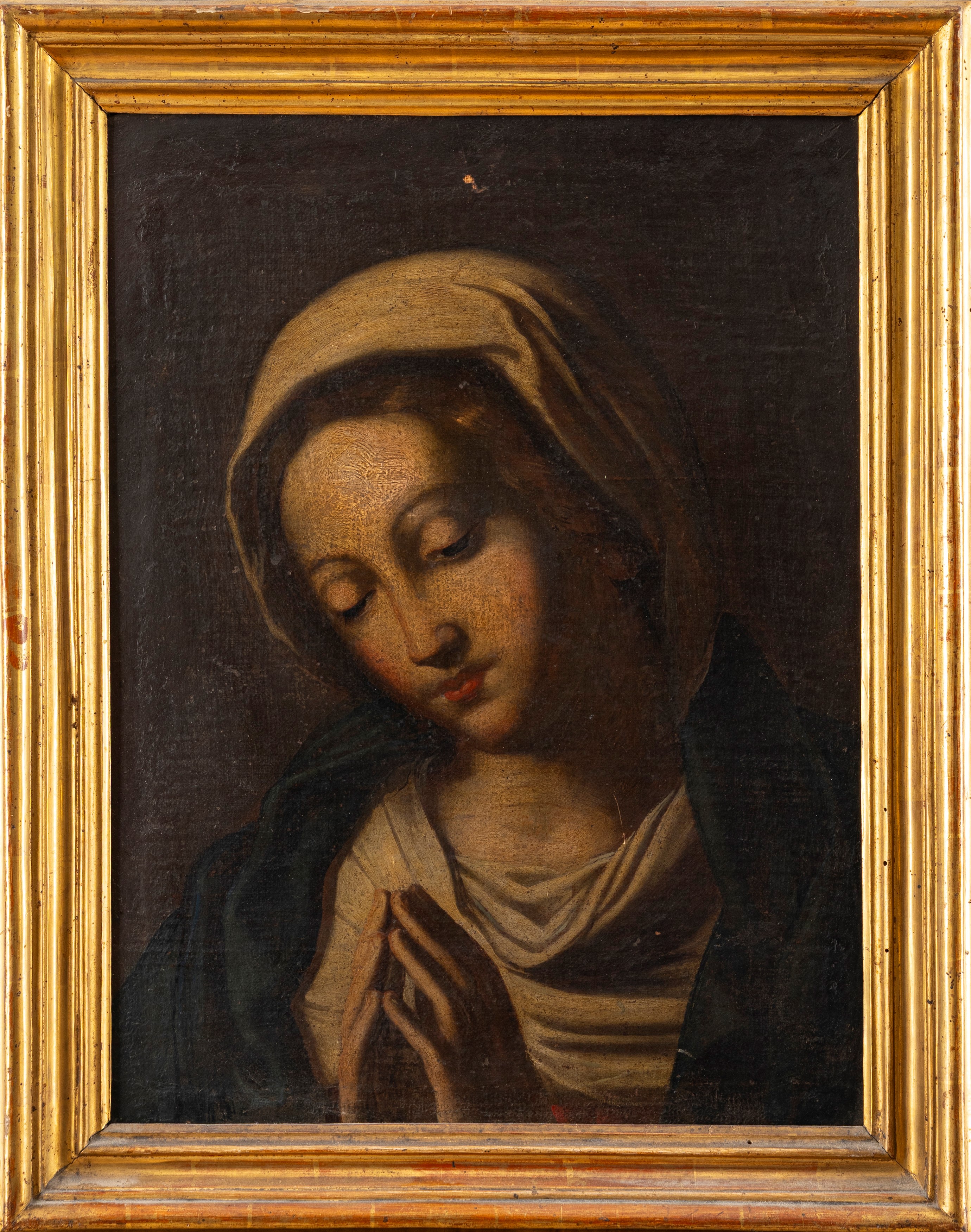Da Sassoferrato, Inizi Secolo XIX - Da Sassoferrato, Madonna orante, olio su tela