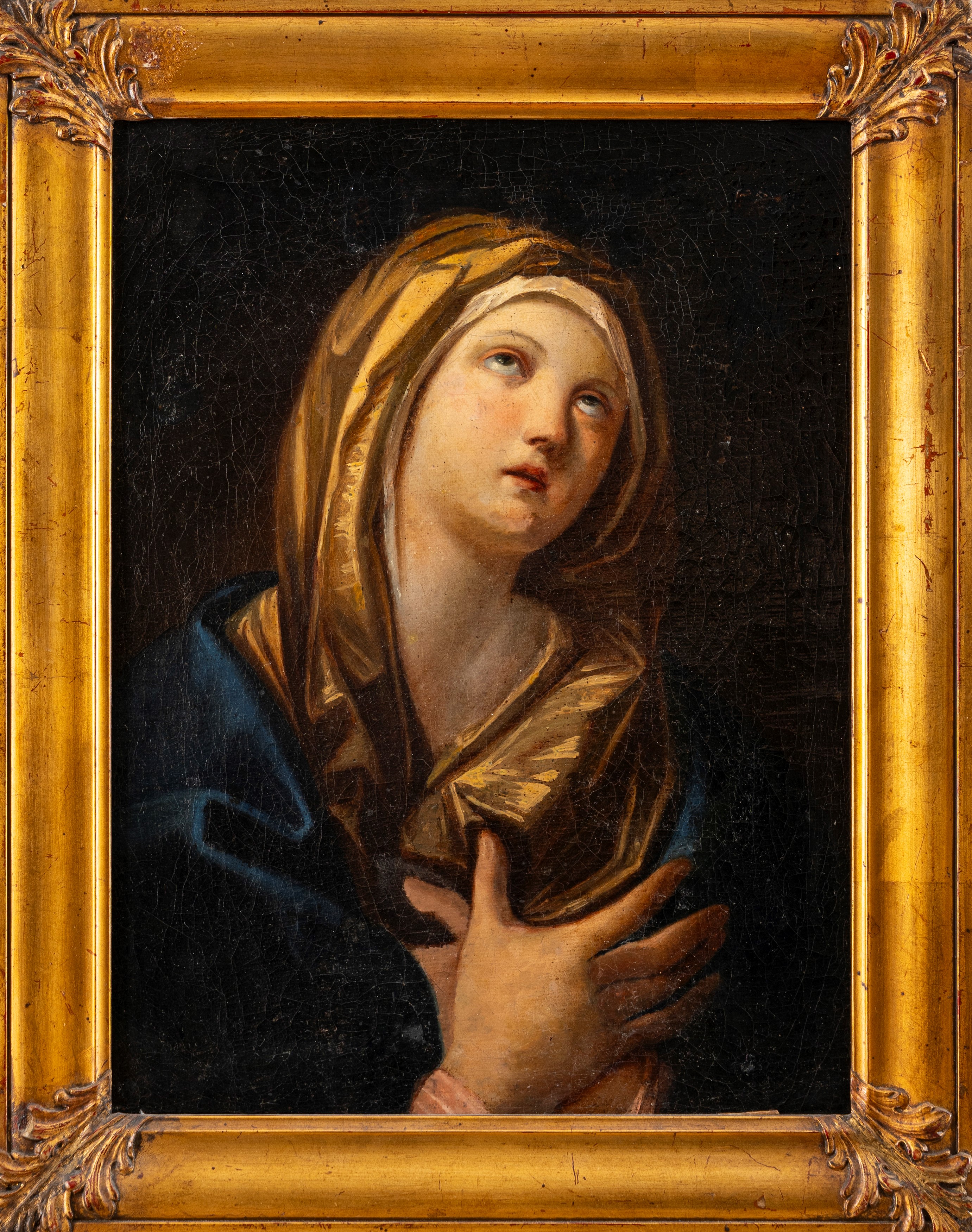 Da Guido Reni - Autore anonimo, Madonna orante, olio su tela