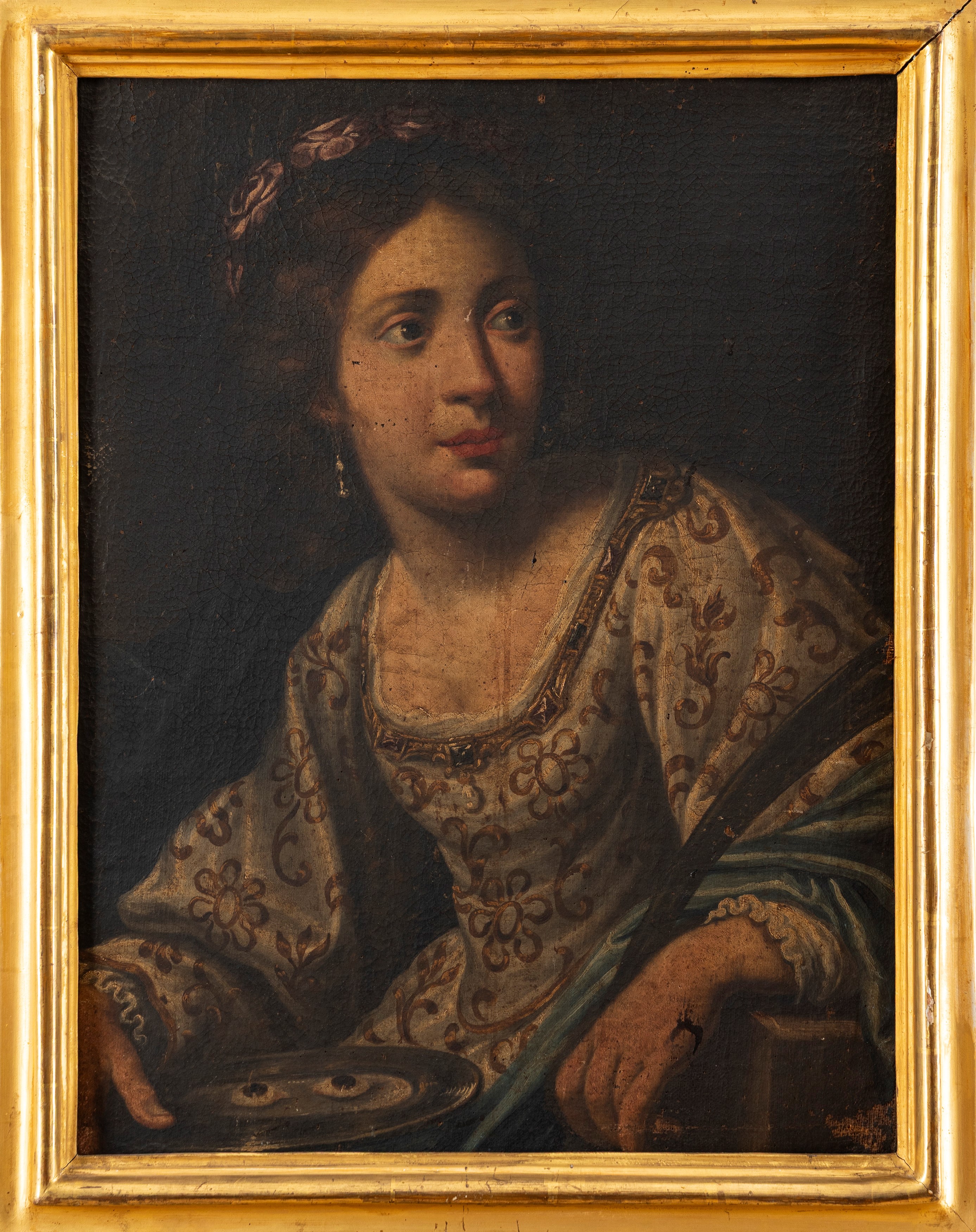 Scuola Toscana, Secolo XVII - Autore sconosciuto, Santa Lucia, olio su tela